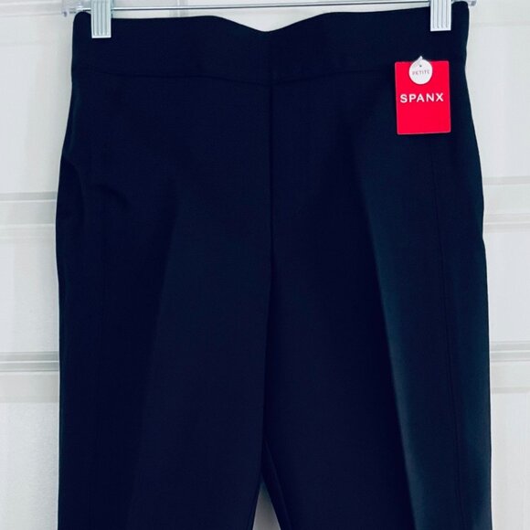SPANX NAVY BLUE SLIM STRAIGHT LEG PANTS - SIZE SMALL PETITE LENGTH - TAGS ON - Picture 8 of 8